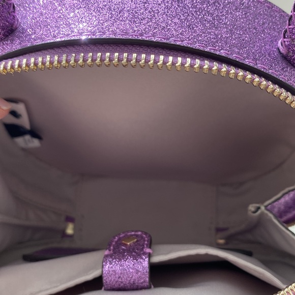 Kate Spade Purple Glitter Bag with Gold Details - Picture 8 of 8